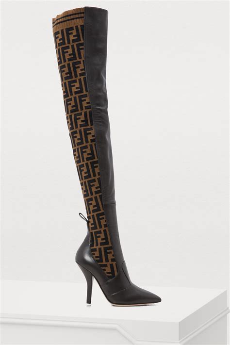 fendi boots 2018 price|thigh high Fendi boots.